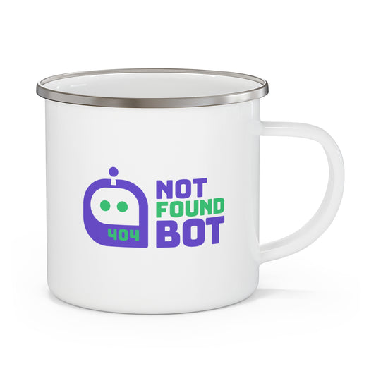 NotFoundBot Enamel Camping Mug