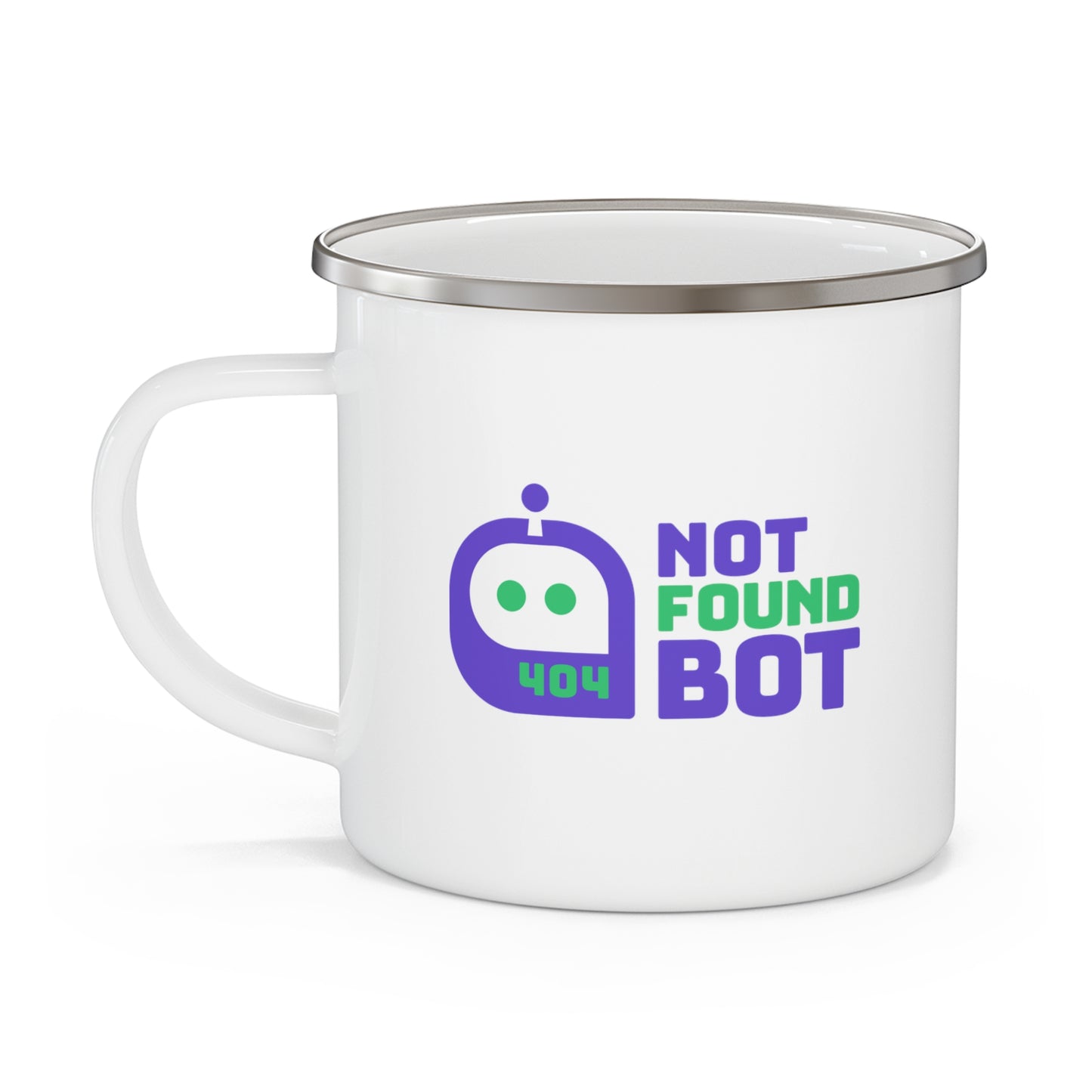 NotFoundBot Enamel Camping Mug